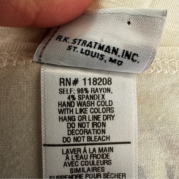 Harley-Davidson Women's Short Sleeve Flowy Beige T-Shirt Top, Large - Picture 6 of 6